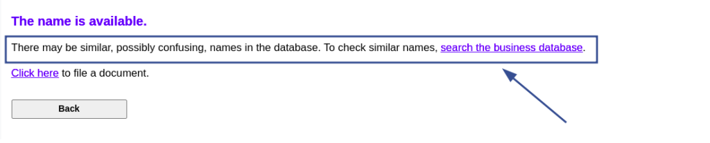 Colorado name availability search